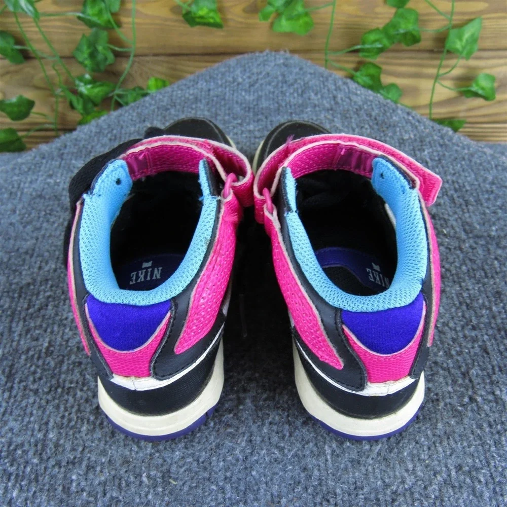 Nike Girls Sneaker Mogan Mid 2 Sz T‎ 12.5 Medium Black Synthetic Lace Up